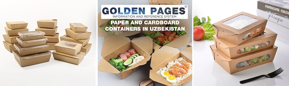 Paper and cardboard containers in Tashkent, Uzbekistan