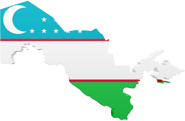 map of uzbekistan